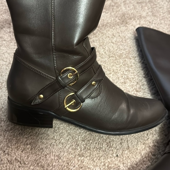 Impo Wayside Brushed Kiddo Buckles Boots Size 9 M Color Brown Gold - Picture 7 of 13